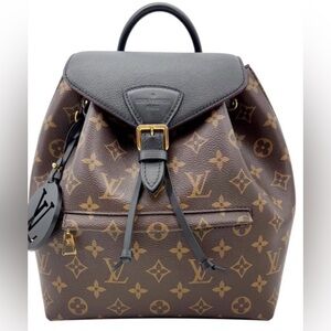 Louis Vuitton Brown and Black Monogram Backpack